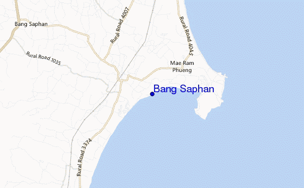 mapa de ubicación de Bang Saphan