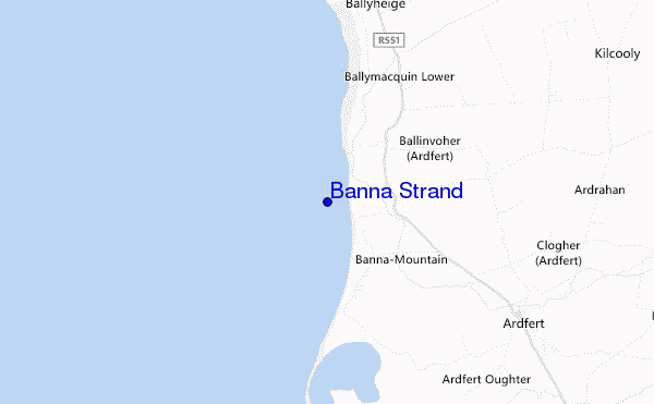 mapa de ubicación de Banna Strand