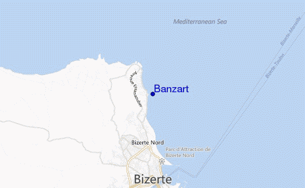 mapa de ubicación de Banzart