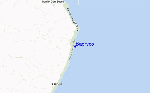mapa de ubicación de Baorvco