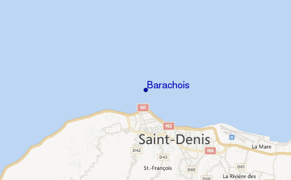 mapa de ubicación de Barachois