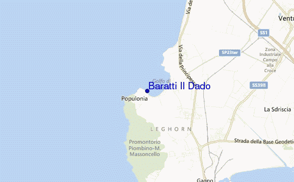 mapa de ubicación de Baratti Il Dado