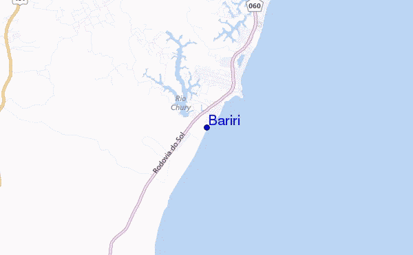 mapa de ubicación de Bariri