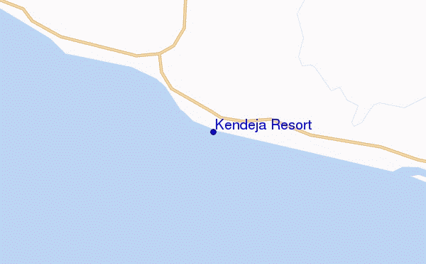 mapa de ubicación de Kendeja Resort