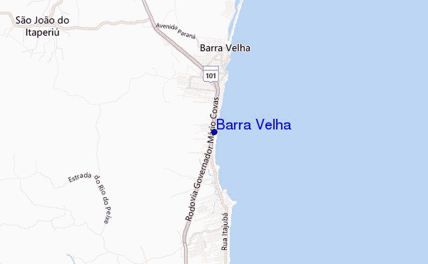 mapa de ubicación de Barra Velha