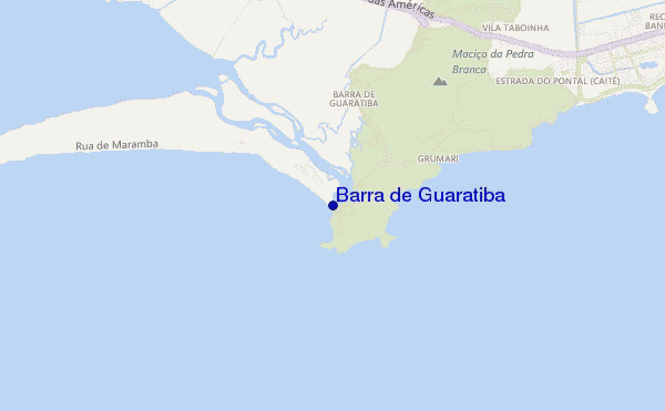 mapa de ubicación de Barra de Guaratiba