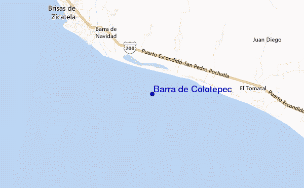 mapa de ubicación de Barra de Colotepec