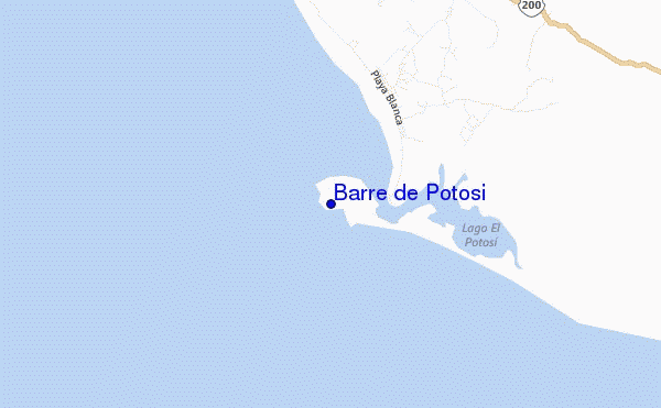 mapa de ubicación de Barre de Potosi