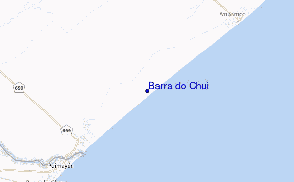 mapa de ubicación de Barra do Chui
