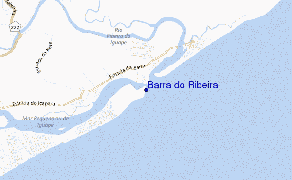 mapa de ubicación de Barra do Ribeira