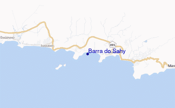 mapa de ubicación de Barra do Sahy