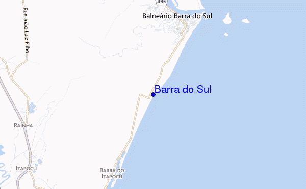 mapa de ubicación de Barra do Sul