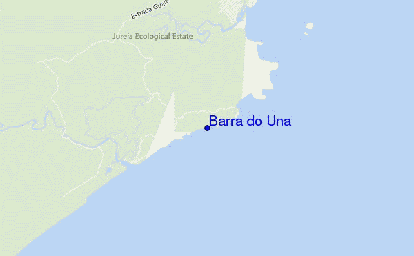 mapa de ubicación de Barra do Una