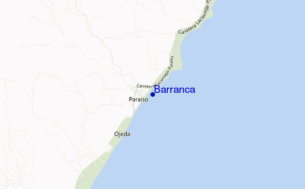 mapa de ubicación de Barranca