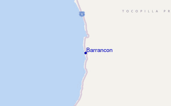 mapa de ubicación de Barrancon