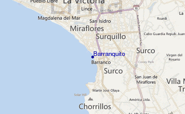 mapa de ubicación de Barranquito