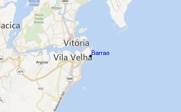 mapa de ubicación de Barrao