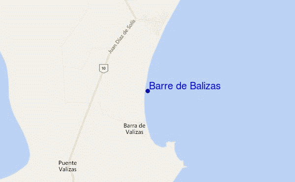 mapa de ubicación de Barre de Balizas