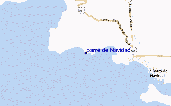 mapa de ubicación de Barre de Navidad