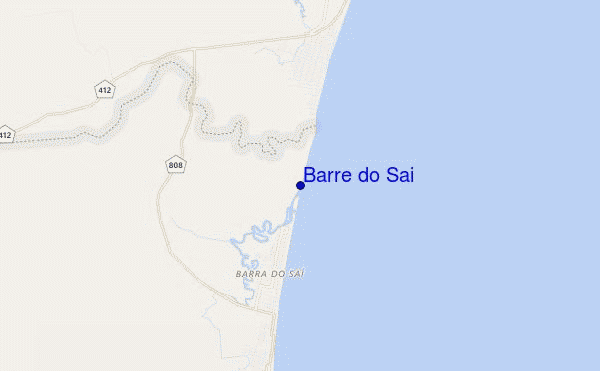 mapa de ubicación de Barre do Sai