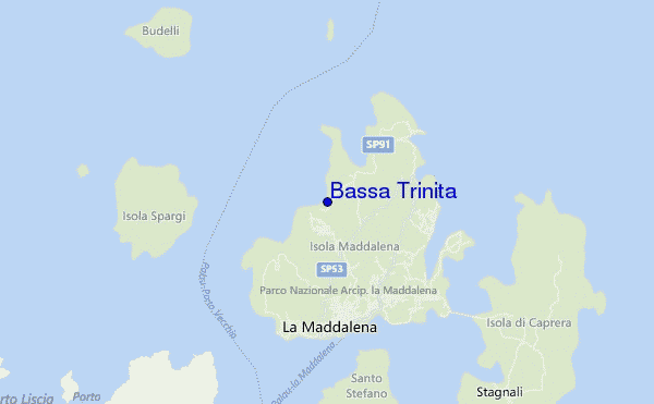mapa de ubicación de Bassa Trinita