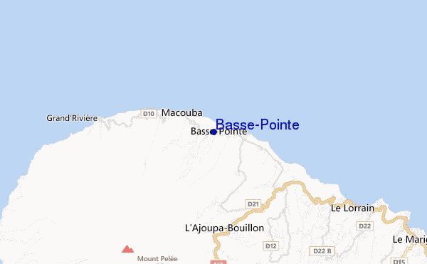 mapa de ubicación de Basse-Pointe