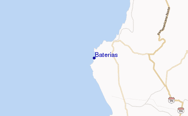 mapa de ubicación de Baterias