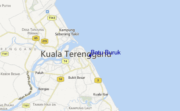 mapa de ubicación de Batu Buruk