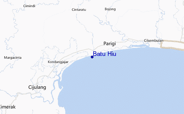 mapa de ubicación de Batu Hiu