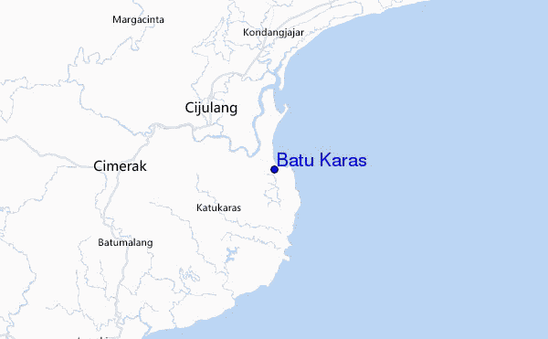 mapa de ubicación de Batu Karas
