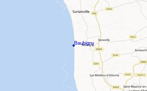 mapa de ubicación de Baubigny