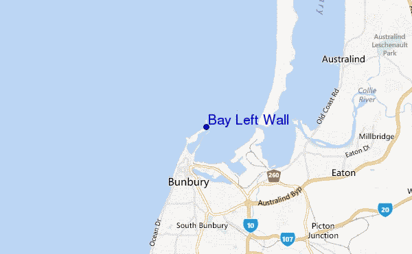 mapa de ubicación de Bay Left Wall
