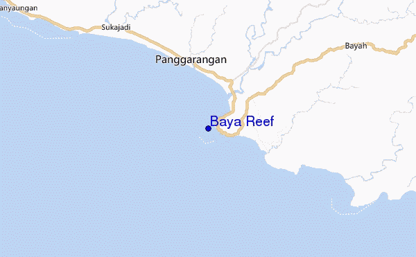 mapa de ubicación de Baya Reef
