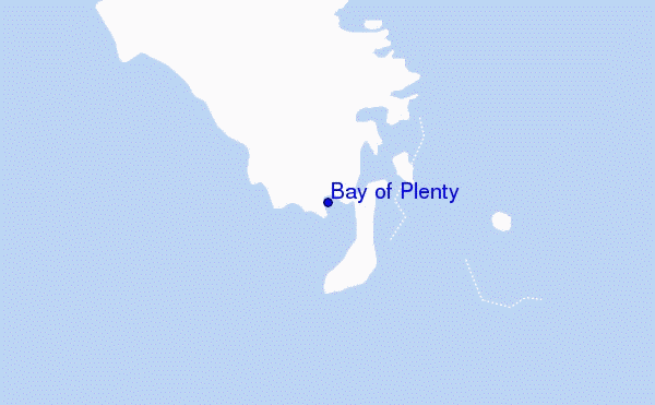 mapa de ubicación de Bay of Plenty