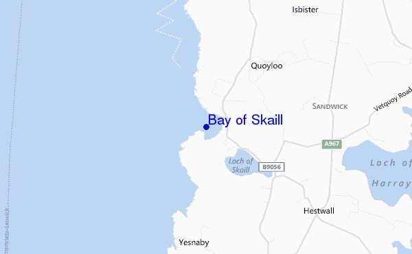 mapa de ubicación de Bay of Skaill