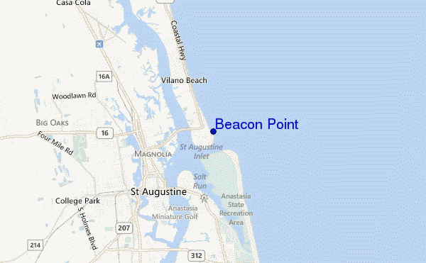 mapa de ubicación de Beacon Point