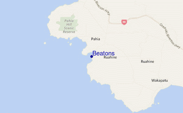mapa de ubicación de Beatons