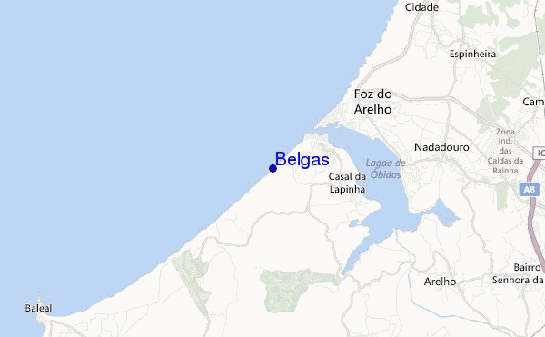 mapa de ubicación de Belgas