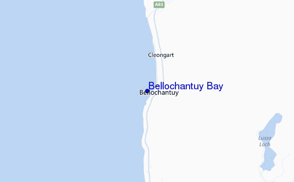 mapa de ubicación de Bellochantuy Bay