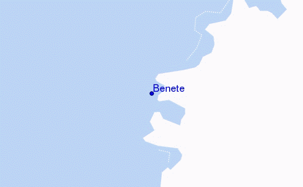 mapa de ubicación de Benete