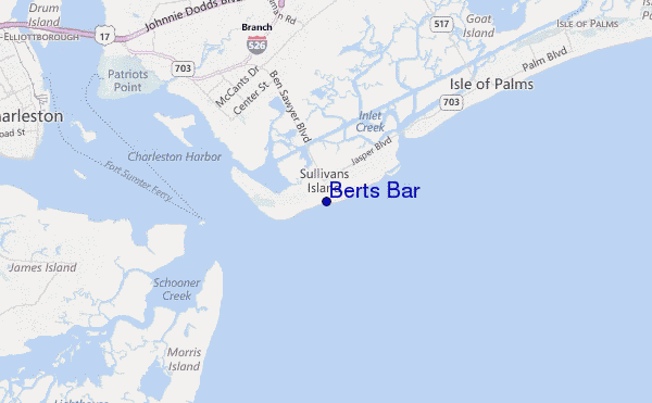 mapa de ubicación de Berts Bar