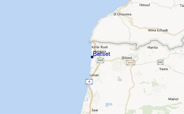 mapa de ubicación de Betset