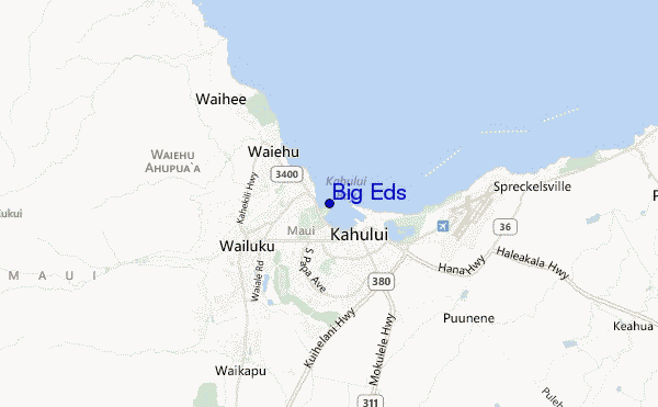 mapa de ubicación de Big Eds