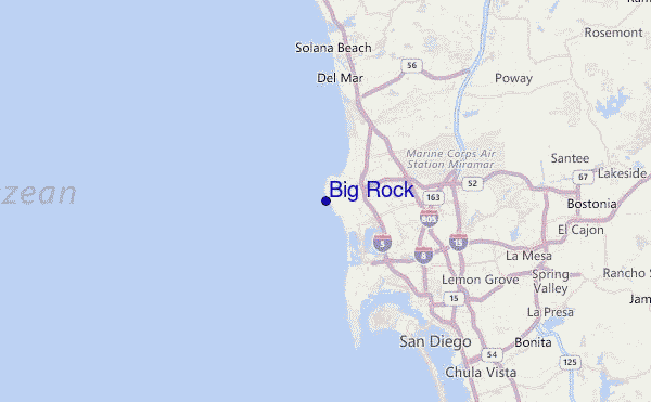 Big Rock Location Map