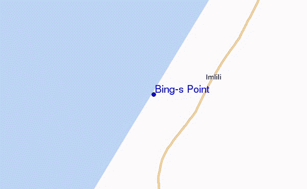 mapa de ubicación de Bing's Point
