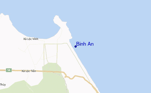 mapa de ubicación de Binh An