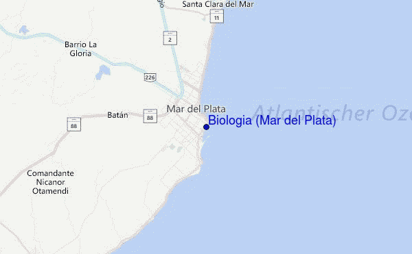 Biologia (Mar del Plata) Location Map