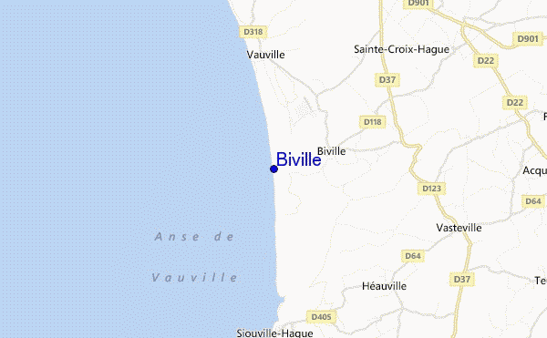 mapa de ubicación de Biville