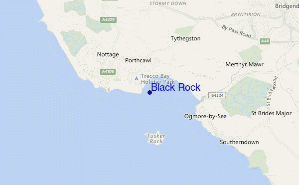 mapa de ubicación de Black Rock