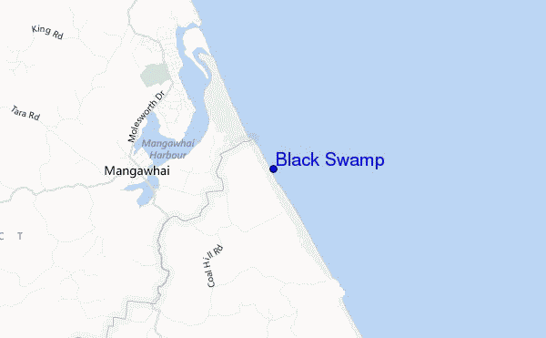 mapa de ubicación de Black Swamp